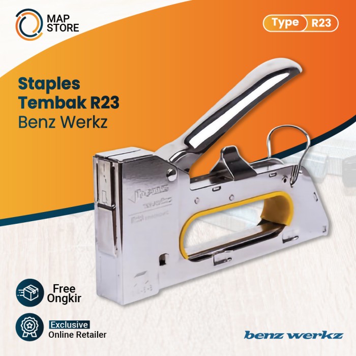 Staples Tembak R23 BENZ / Stapler Tacker Gun by BENZ WERKZ