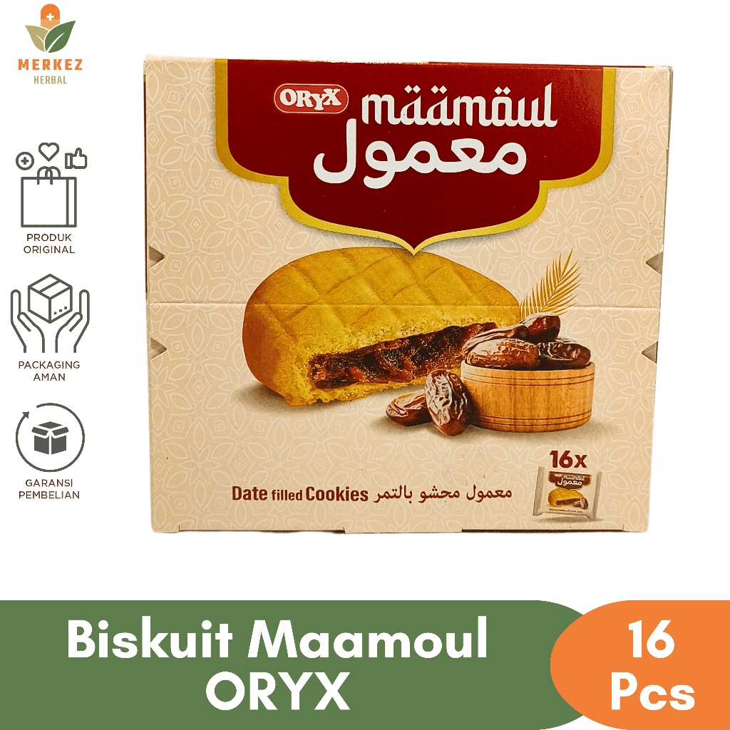 

A Biskuit Maamoul Mamoul Al Batal Makanan Snack Cemilan Kue Jajanan Arab Kurma 1 Box Isi 16 Pcs