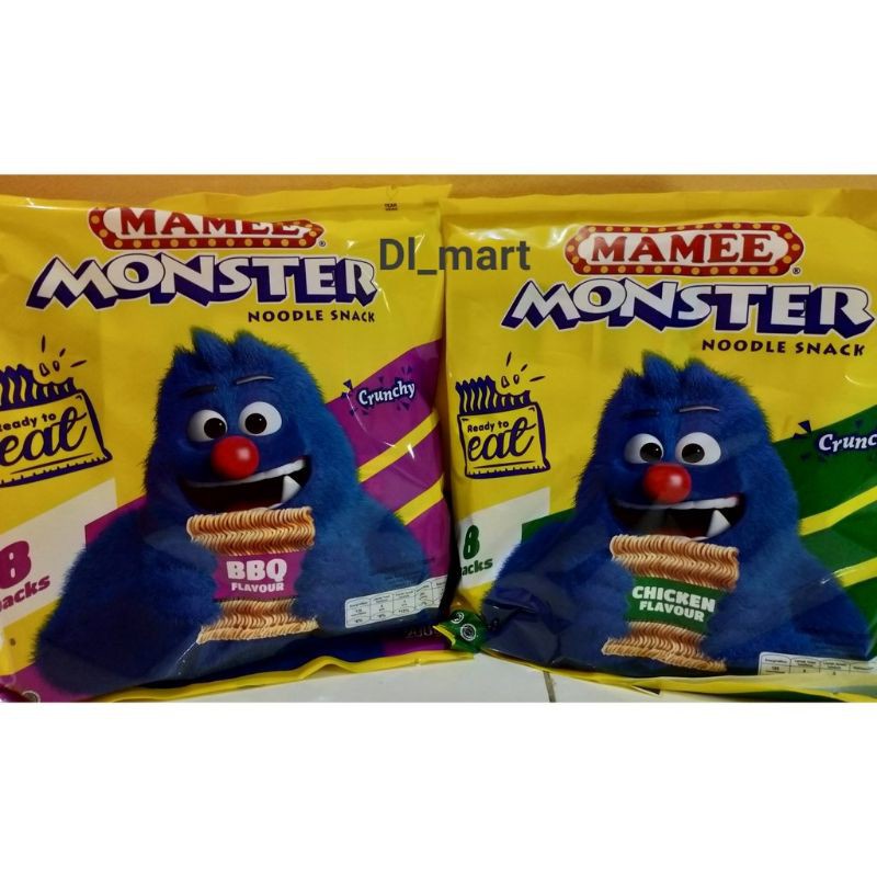 

A Mamee Monster Bbq / Ayam / Snack Noodles / Snack Ringan / Mamee Monster / Mamee Monsters