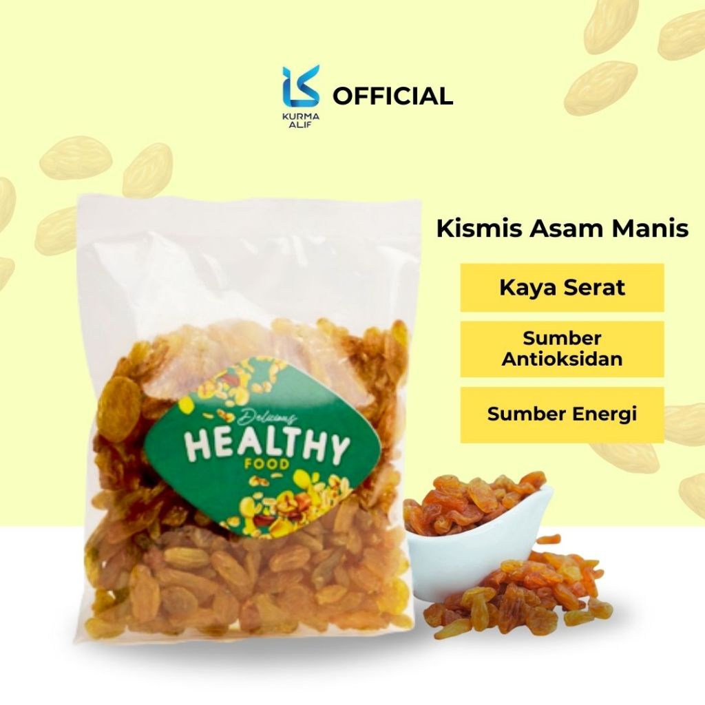 

A Kismis Asam Manis 1 Kg Golden Raisin Oleh Oleh Haji Umroh