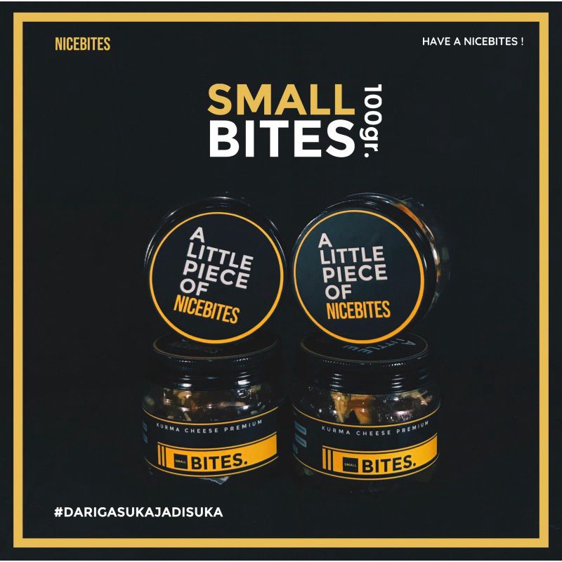

A Small Bites (100Gr) Kurma Cheese Nicebites (Kurma Keju Lembut Tanpa Biji Dengan Topping) Cemilan