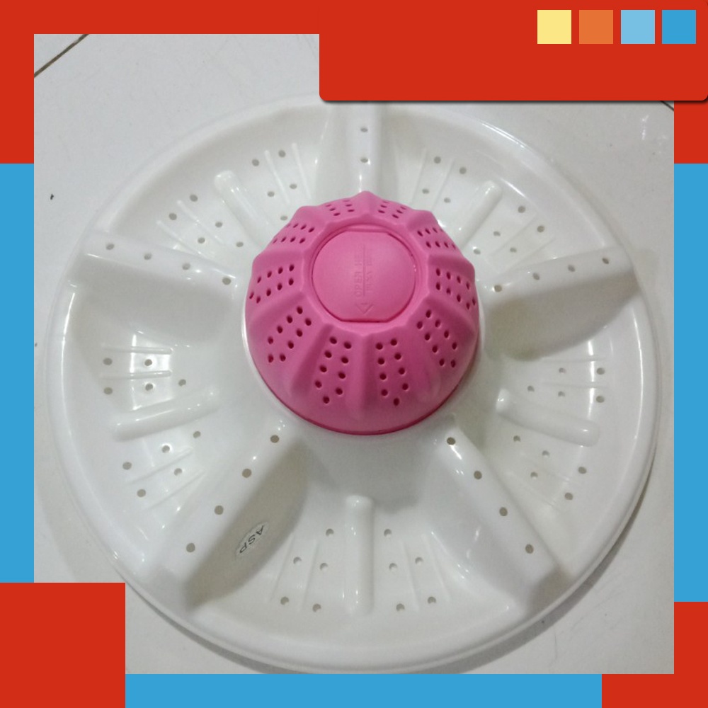 terbaru- POLYTRON PWM 7056 Pulsator Mesin Cuci 2 Tabung Baling Baling PWM-7056