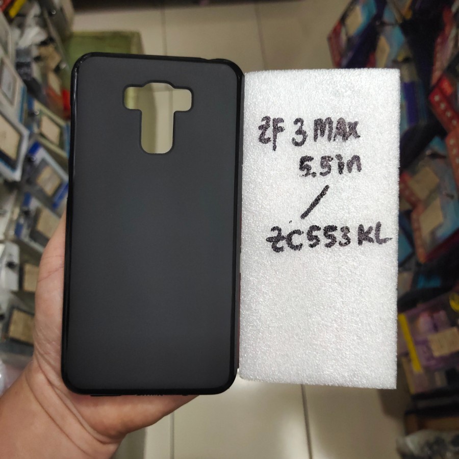 TerLengkapDong- ASUS ZENFONE 3 MAX 5.5IN / ZC553KL / X00DDB KARET SILIKON SOFTCASE DAN ANTIGORES