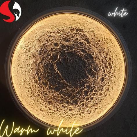 BERGARANSI Hiasan Dinding Replika Bulan Aestetic Keren Viral Bulan tinggal colok, Lampu dekorasi