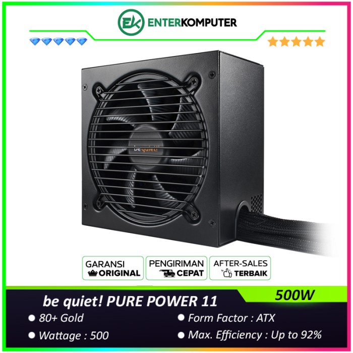 be quiet PURE POWER 11 500W - 80+ Gold Certified - 5 Years Warranty