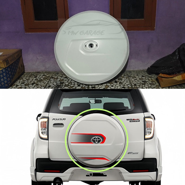 PREMIUM Cover ban Mobil serep Toyota Rush/Terios 2016 2017