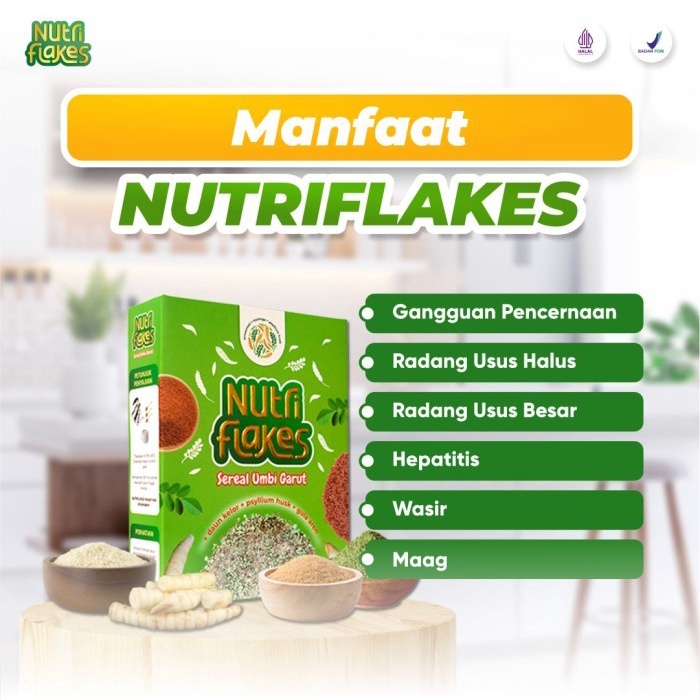 

(TopSeller) Nutriflakes Sereal Umbi Garut Original Atasi Asam Lambung Maag Diet