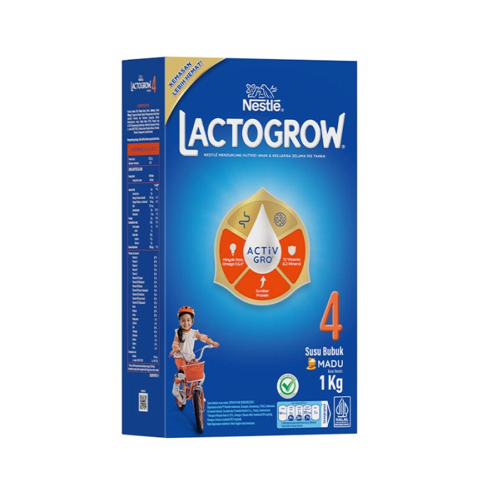 

(TopSeller) Lactogrow 4 Madu/Vanila 1 kg/toko.karisma