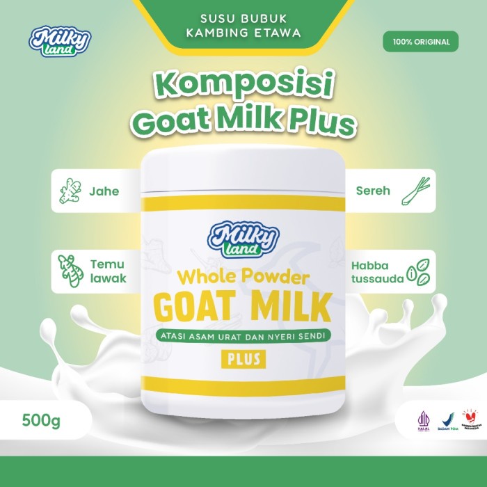 

(TopSeller) Susu Kambing Etawa Solusi Asam Urat dan Nyeri Sendi BPOM 500gr - Milkyland