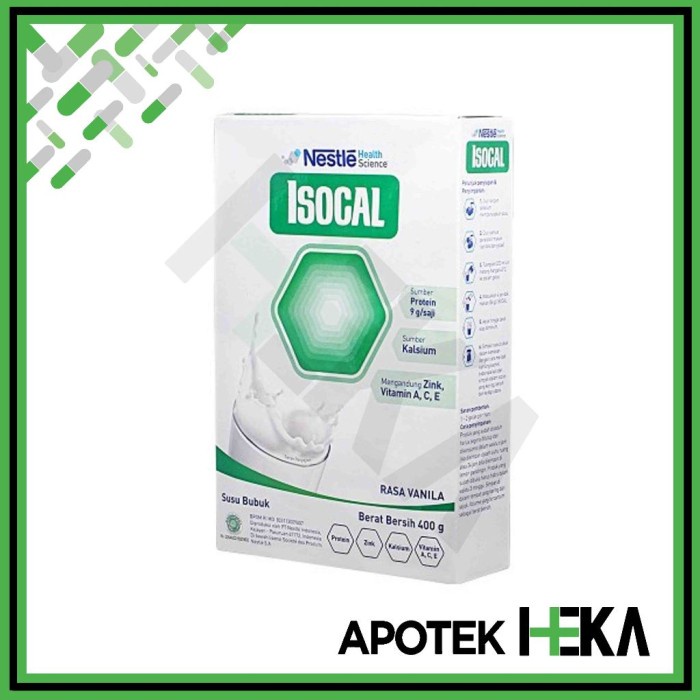 

(TopSeller) Isocal 400 g - Susu Nutrisi Tinggi Protein Kalsium Zinc Vitamin [BOGOR]