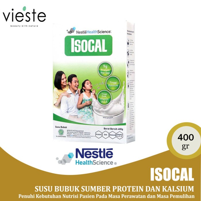 

(TopSeller) ISOCAL 400 gr - Rasa Vanila - Nutrisi Tinggi Protein Untuk Daya Tahan Tubuh