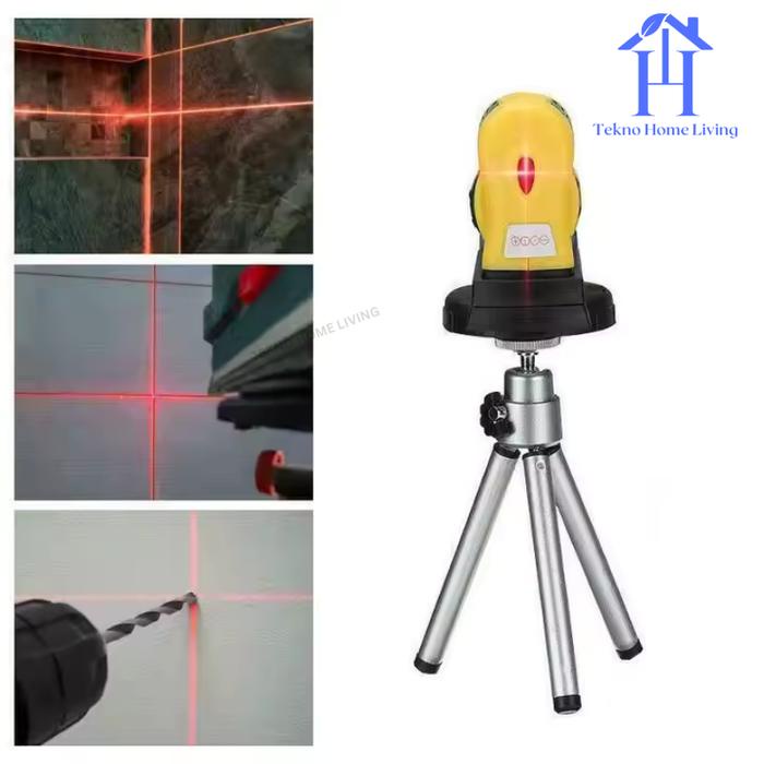 Laser Level Line 3D Vertical Horizontal Waterpass Rotasi 360