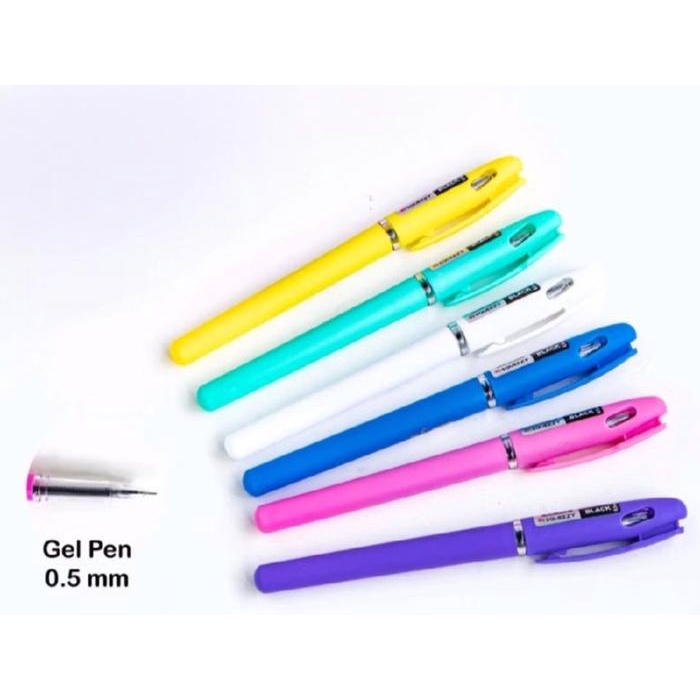 

Pulpen Gelpen Apel Pen 0.5 Mm Isi 12 Pcs Tinta Hitam