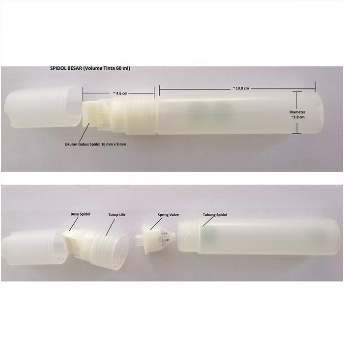 

Spidol Kosong Berkualitas Dengan Mekanisme Spring Valve. Bisa Di Pakai Untuk Isi Ulang Tinta