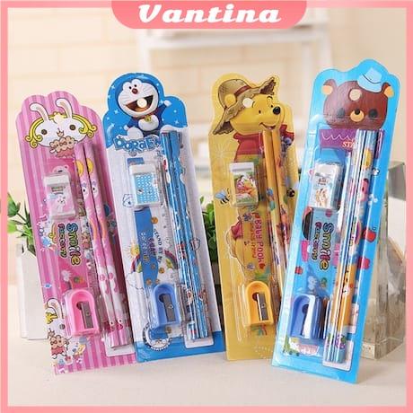 

Alat Tulis Set Stationary Set Sekolah 5 In 1 Pensil Set Karakter Mini Study Set Stationery