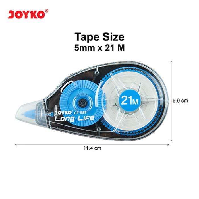 

Correction Tape Joyko Ct-533 / Stipo Kertas Stationery Tip X