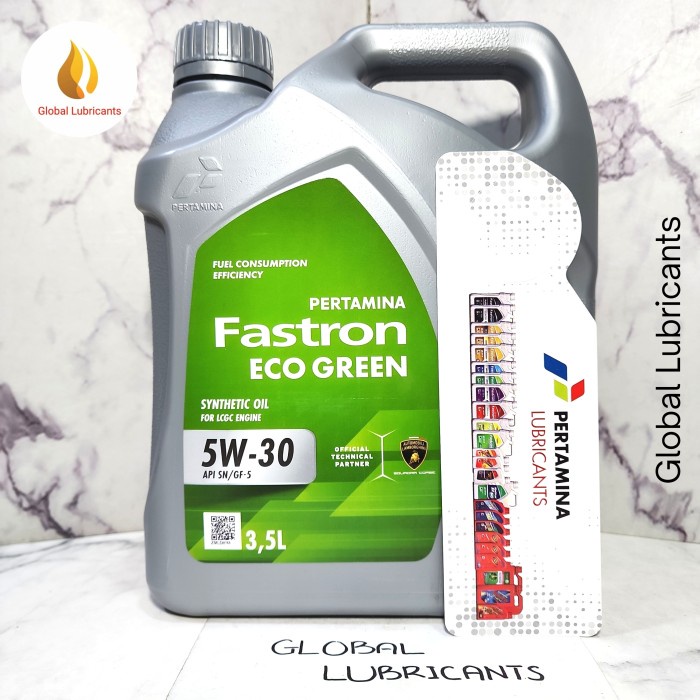 PERTAMINA FASTRON ECO GREEN 5W-30 3,5 LITER (OLI SYNTHETIC LCGC) ORIGINAL