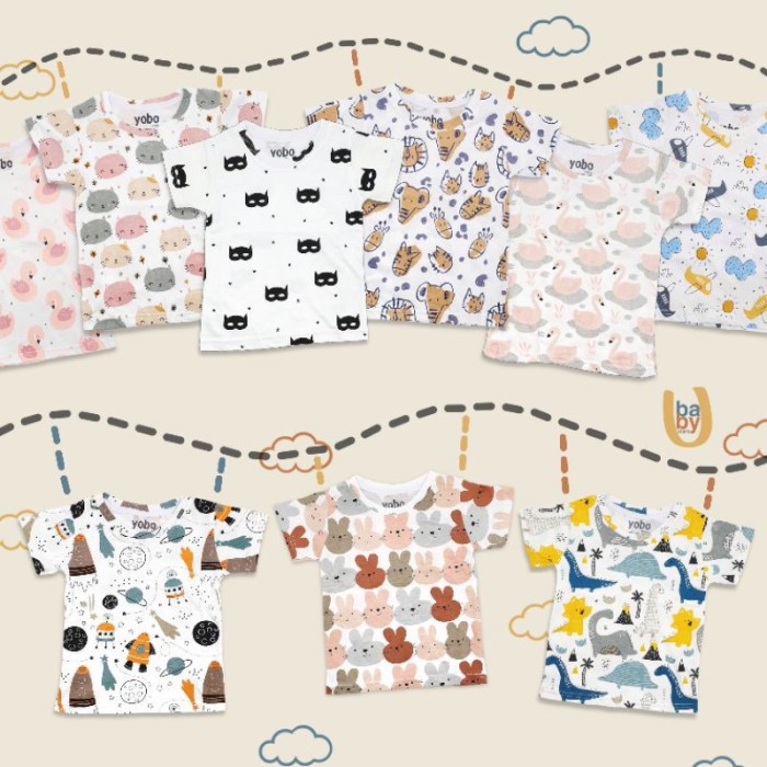 NS E-SHIRT EVERYDAY T-SHIRT YOBO BY BABYU BAJU KAOS SANTAI BAYI & ANAK