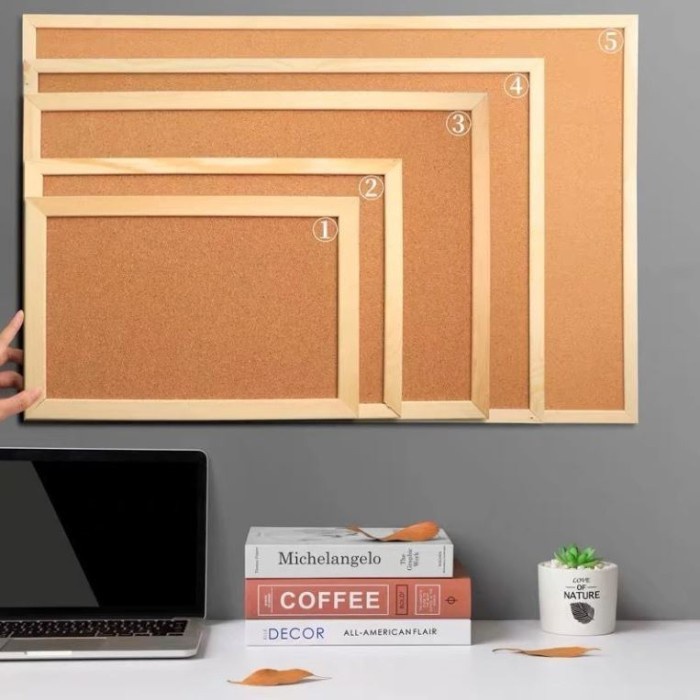 

pintar- Cork Board Message 30 x 40 cm Background Sticker Papan Mading