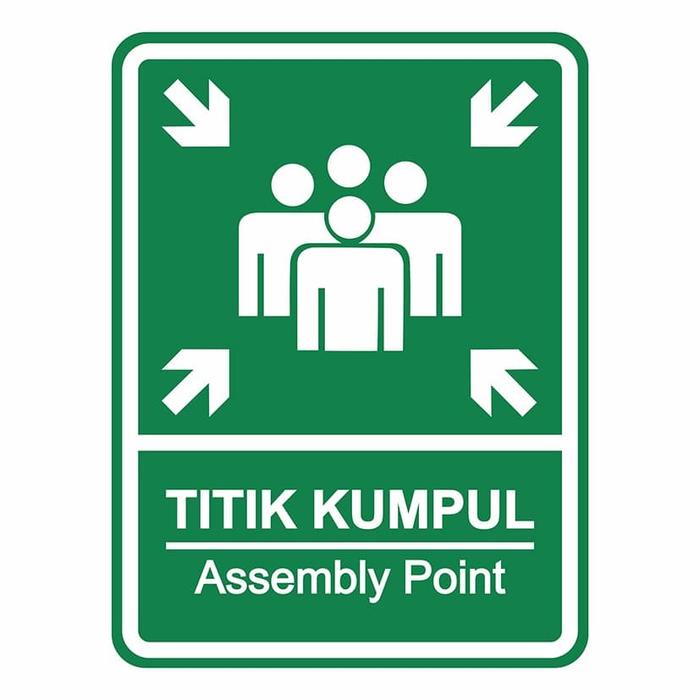 

pintar- Rambu Plang K3 Titik Kumpul 45cm x 60cm Plat Alumunium