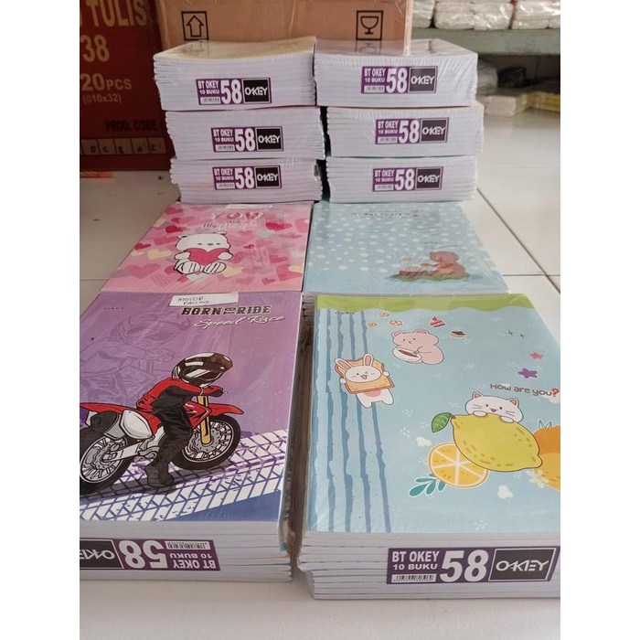 

pintar- BUKU TULIS OKEY PER PAK isi 10buku kwaalitas bagus