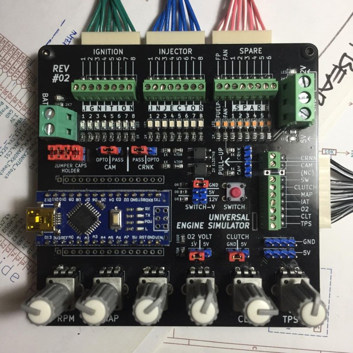 Universal Engine Simulator ECU Tester Powered by Ardustim