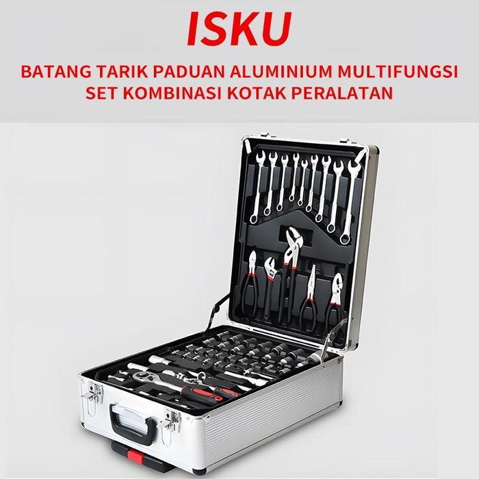 Isku Tool Kit 187 Pcs Perkakas Bengkel Tool Set/Koper Set Perkakas Bengkel/Alat Bengkel Perkakas