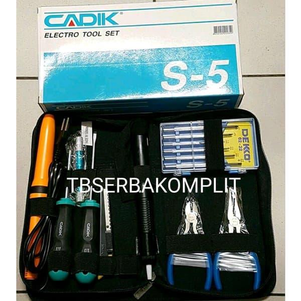 Tool Kit toolkit CADIK S5 Asli Solder Obeng Cutter Sedotan Timah Tang