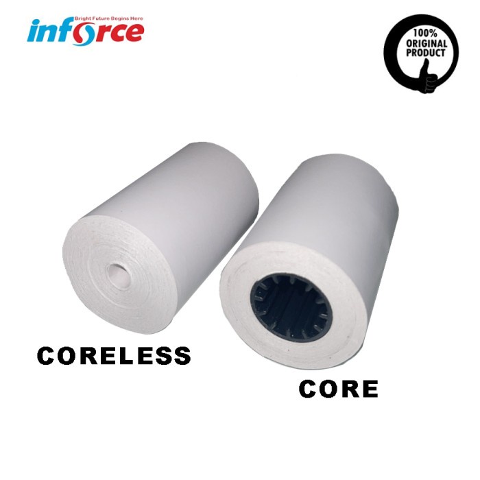 

pintar- KERTAS THERMAL 80X40 MM INFORCE PAPER ROLL 10 STRUK NOTA TERMAL 80 40
