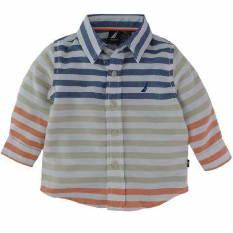 Nautica Kemeja Garis Warna