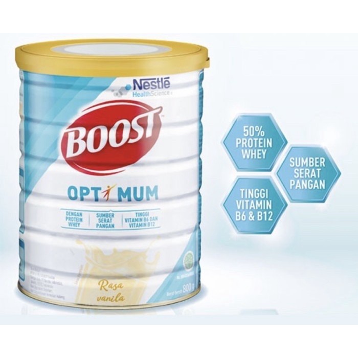 

BARANG TERLARIS Boost Optimum 800 gram ( susu nutrisi lengkap dewasa & lansia )