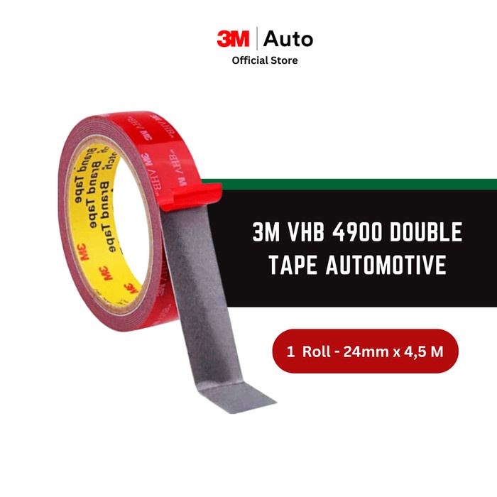 

pintar- 3M VHB Double Tape Automotive 4900 size 24mm x 4.5m -Double Tape Mobil