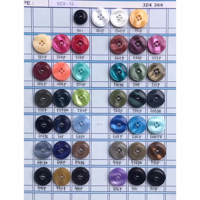 

KANCING JAS ITALY MODEL GLOSSY Uk 24L