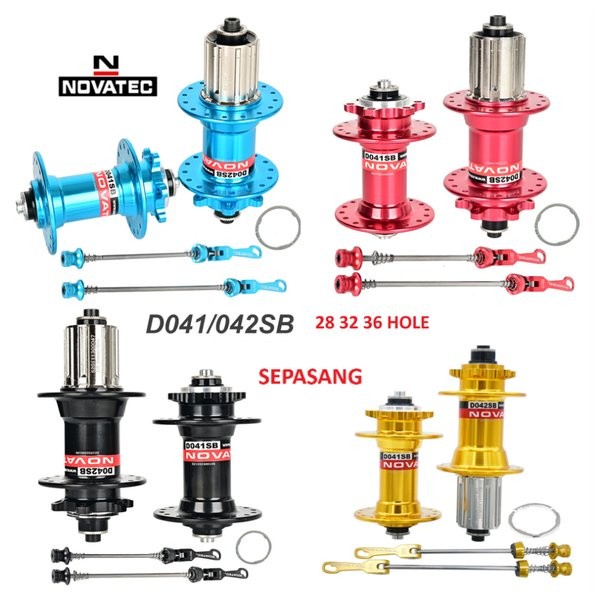 Hub FreeHub Novatec D041SB D042SB 28 32 36 Hole H Six Bolt Sealed Bearing Jangkrik lubang 28H 32H