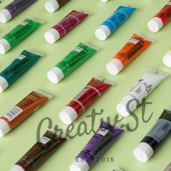 

pintar- Maries Acrylic 30 ml Paint Acrylic Set Cat Akrilik Warna Dasar 7W 9W