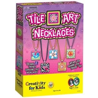 

pintar- Tile Art Necklaces