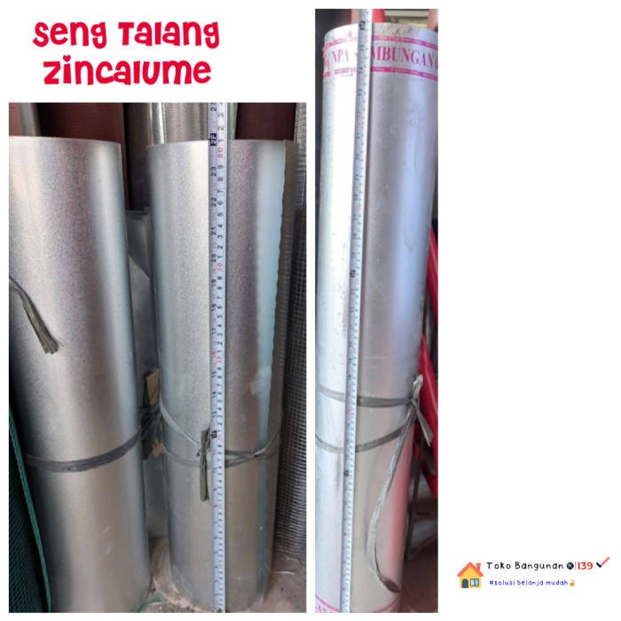 Seng Talang Zincalume Plat Anti Karat