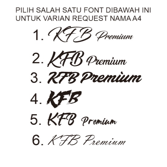 DECAL WATER SLIDE UNTUK BLANK KFB