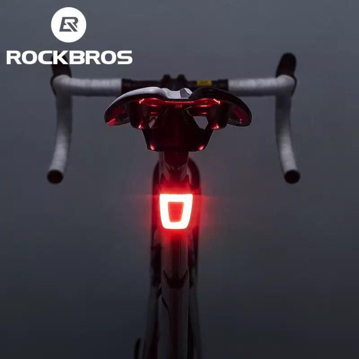 Lampu Belakang Sepeda Helm Rockbros Tt30-Wd Reargeable