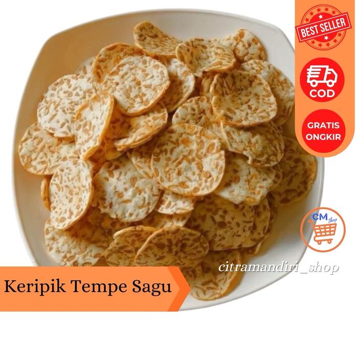 

DISKON Keripik Tempe Sagu 1 Kg - Makanan Ringan - Food Snack Cemilan Asin Gurih Renyah UT945