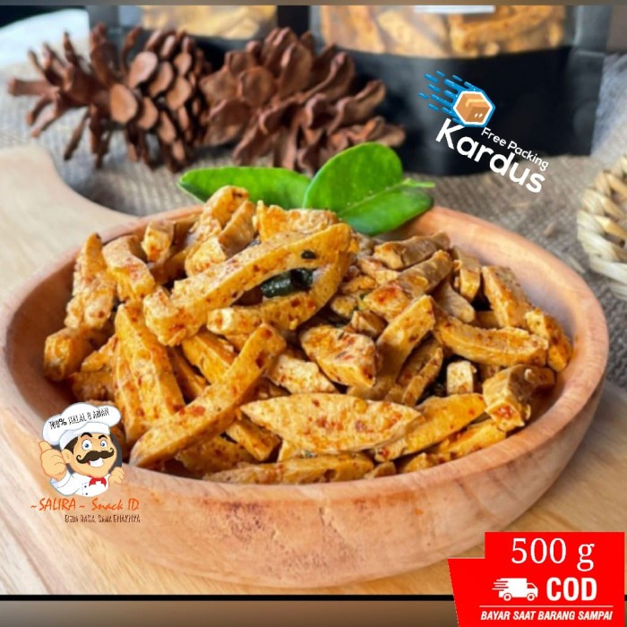 

BIG SALE 500g Basreng Stik PEDAS Daun Jeruk makanan ringan - Salira Snack TF302
