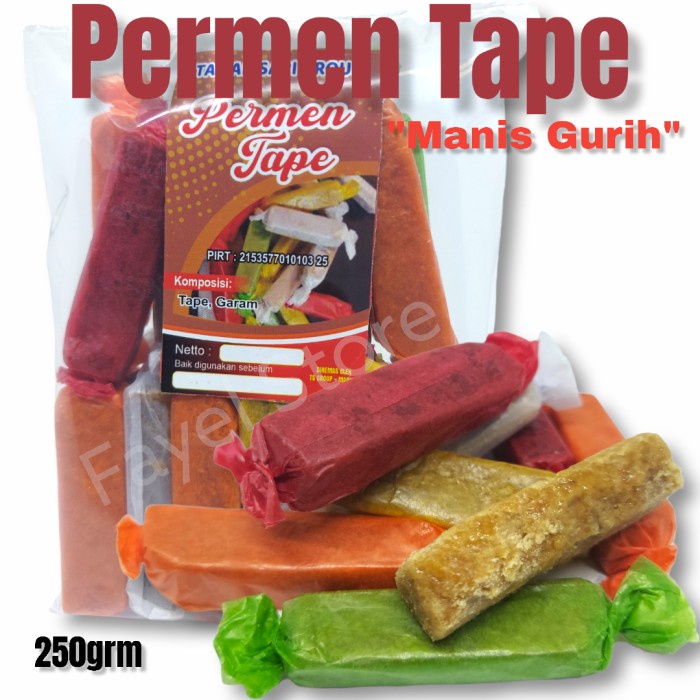 

TERBARU Permen Tape Manis Gurih makanan ringan 250gram KQ520