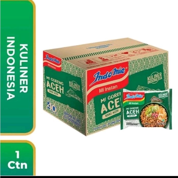 

STOK TERBATAS Indomie Goreng Aceh 1 Karton Isi 40 Bungkus - Makanan Ringan - Food, Noodles JR880