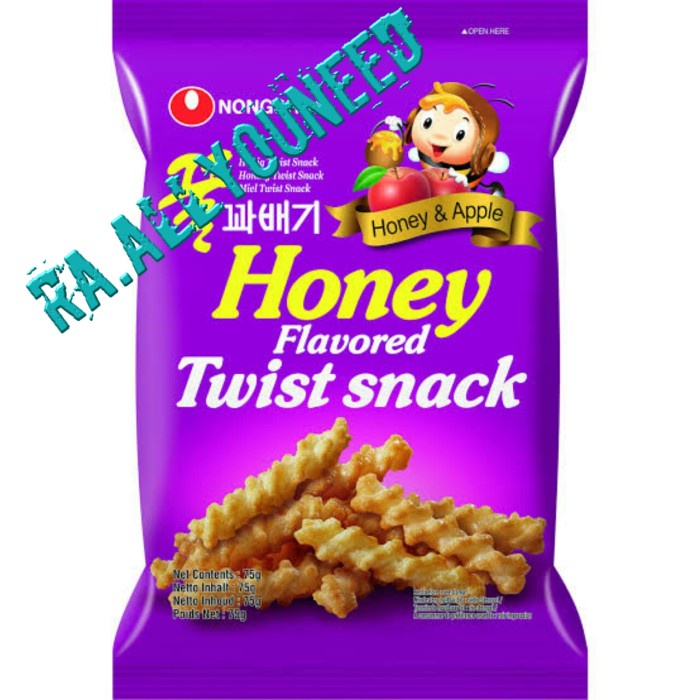 

CUCI GUDANG Nongshim Honey Twist Snack - Makanan Ringan Ekstrudat Rasa Madu FA520