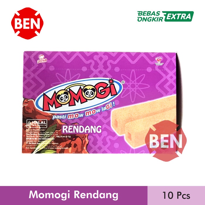 

TERBARU Momogi Stick RENDANG 1 Box 10 Pcs - Makanan Ringan Ungu Besar LB114