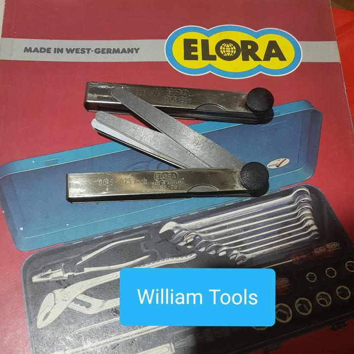 TERBARU Feeler Gauge 0015" - 025" inch ELORA Germany
