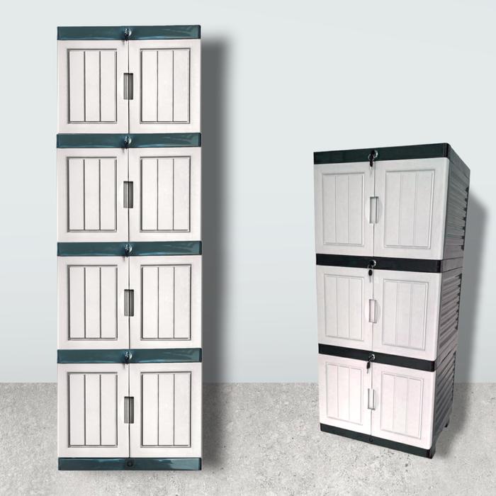 READY STOK GARANSI 100% / SINCANA KAYU MINI - Lemari Plastik 4 Susun