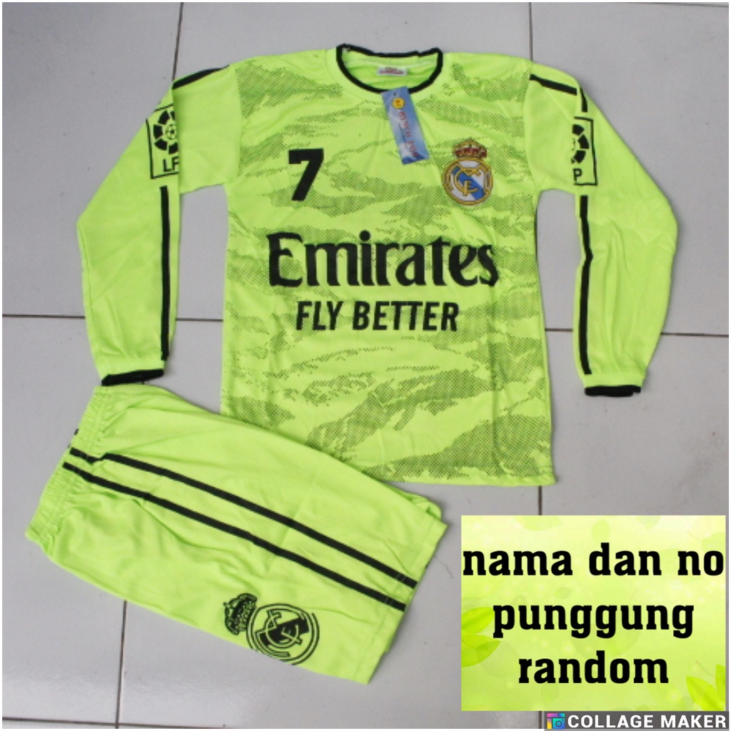 BAJU KIPER MADRID SETELAN BAJU JERSEY KIPER ANAK MADRID TOSCA