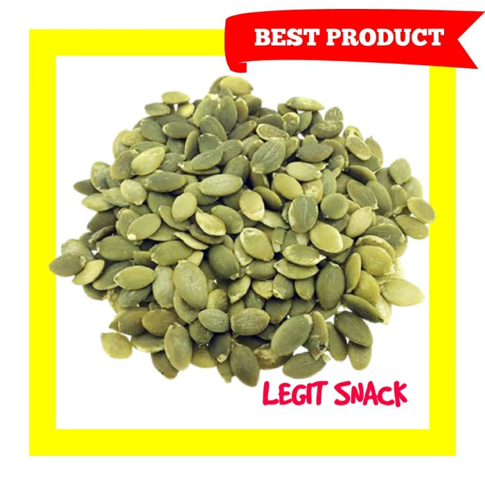 

[dch] - PUMKIN SEED 500 GR / KUACI KUPAS BIJI LABU SEEDS MENTAH / KWACI HIJAU