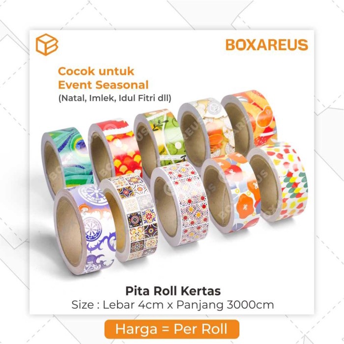 

party- Pita Kertas - Dekor Hampers Aksesoris Natal Imlek Lebaran Idul Fitri